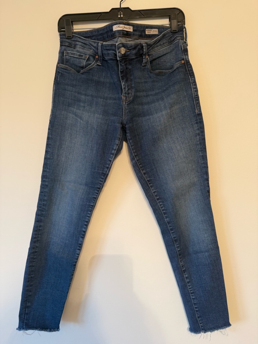 Mavi Adriana Mid-Rise Super Skinny Ankle Jeans – Raw Hem